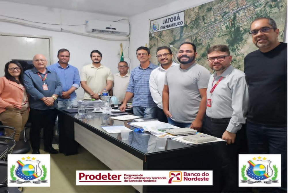 PRODETER- Banco do Nordeste destaca investimentos e solu��es para o desenvolvimento em reuni�o com a Prefeitura de Jatob� (PE) 