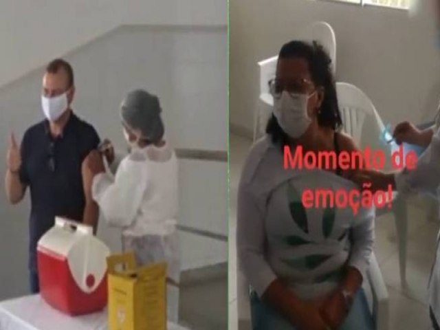 No Interior de Sergipe e Pernambuco, primeiro dia de vacinao contra Covid-19 tem fura-filas