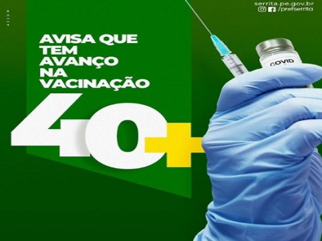 Secretaria de Sade Serrita comea a vacinar pessoas de 40 anos ou mais
