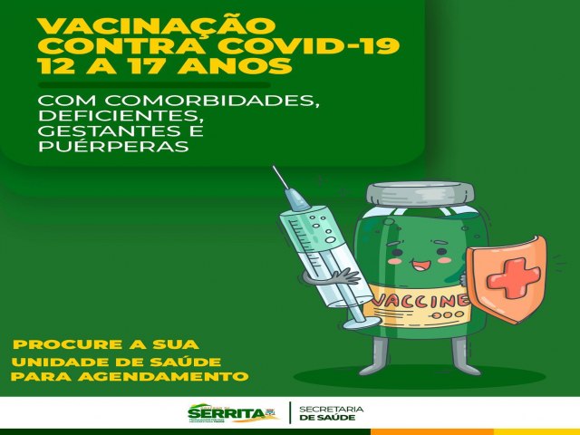 Serrita anuncia vacinao de adolescentes de 12 a 17 anos antes de imunizar jovens de 18 a 29 anos