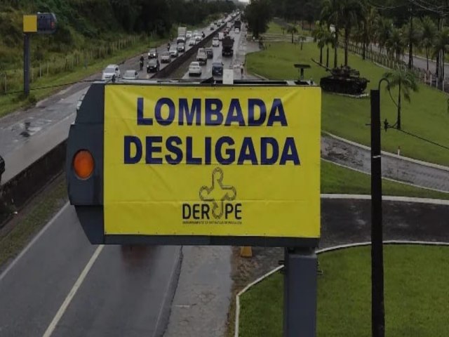 Lombadas em rodovias de Pernambuco sero desligadas no feriado