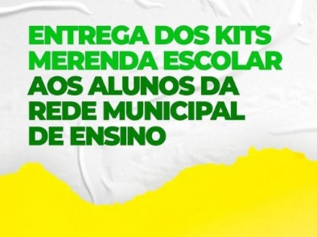 Prefeitura do Cedro comea mais uma distribuio de kits da merenda escolar