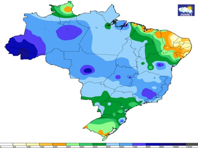 Inmet alerta para fortes chuvas no pas at 1 de janeiro. A virada do ano deve ser de chuva em grande parte do Brasil