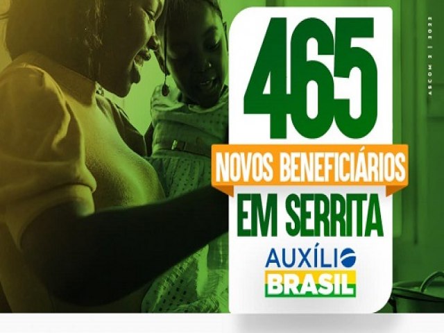 Serrita tem 465 novas famlias selecionadas para recebimento do Auxlio Brasil