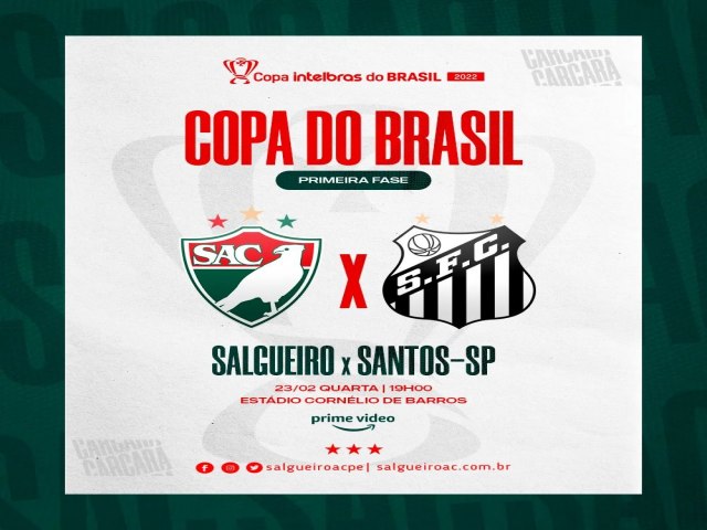 Diretoria do Salgueiro disponibilizará 400 ingressos por R$ 100 para jogo contra Santos pela Copa do Brasil