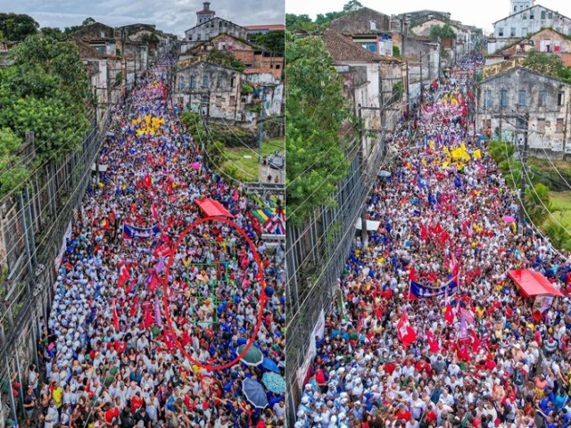Repercute: Campanha de Lula publica foto com pessoas duplicadas em evento da Independncia na Bahia