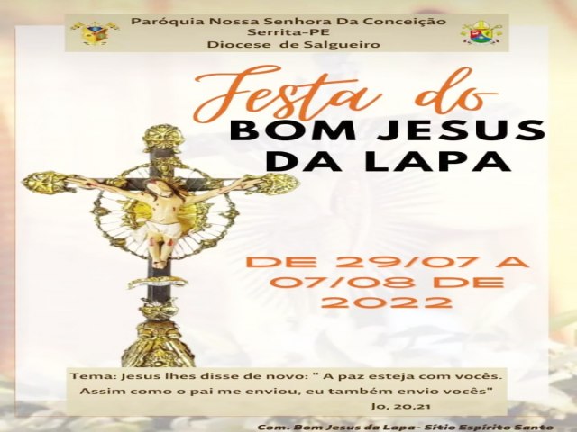 Festa do Bom Jesus da Lapa, de 29/07 a 07/08 de 2022, Stio Esprito Santo, Serrita - PE