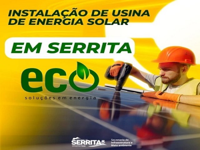 Serrita começa processo de instalação de usina solar com capacidade de 750 Kw