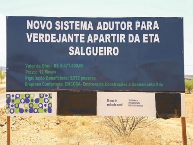 Governo de Pernambuco comea obras do novo Sistema Adutor de Verdejante