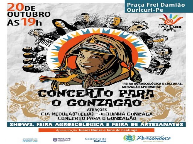 Festival Concerto para Gonzago celebra cultura do Araripe na quinta--feira (20)
