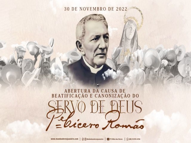 Abertura da Causa de Beatificao e Canonizao do Servo de Deus Padre Ccero Romo acontecer dia 30 de novembro