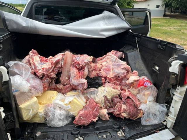 Carne clandestina  apreendida no Serto de Pernambuco