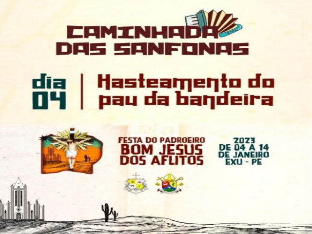 Caminhada das Sanfonas: Orquestra Sanfnica de Exu participa da Festa do Padroeiro Bom Jesus dos Aflitos