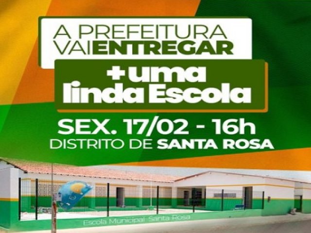 Serrita: governo municipal reinaugura escola nesta sexta-feira (17)