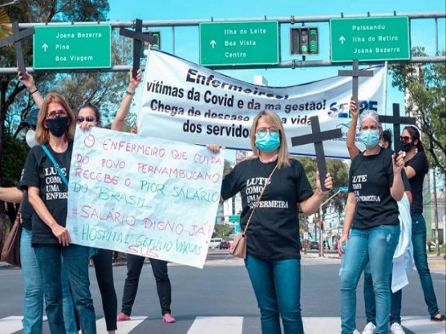 Enfermeiros de Pernambuco sinalizam greve nesta sexta-feira 