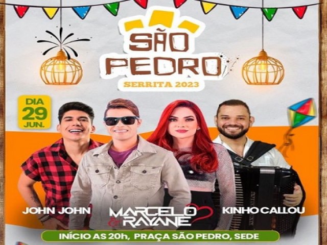 Serrita promove festa de So Pedro nessa quinta-feira