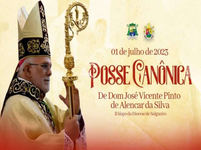 Dom Jos Vicente, novo bispo da Diocese Salgueiro, realiza sua primeira Missa no prximo domingo