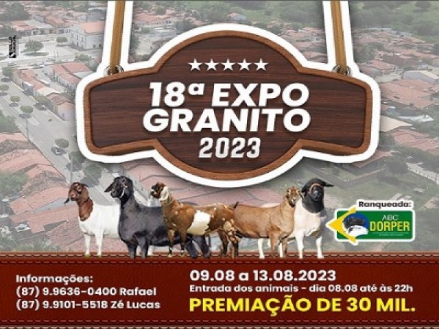 18 ExpoGranito vai movimentar o Serto do Araripe de 9 a 13 de agosto