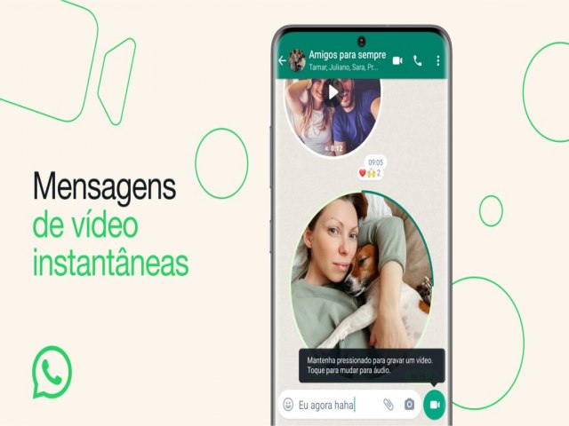 Recurso de envio de mensagens de vdeo instantneas  lanado pelo WhatsApp
