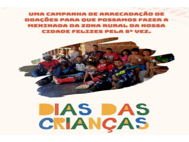 Trilheiros de Salgueiro realizaro doao de brinquedos e guloseimas no dia das crianas