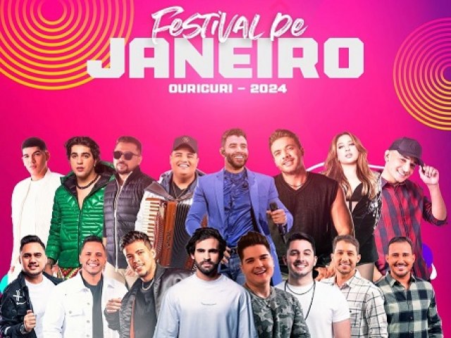  Festival de Janeiro de Ouricuri tem programao divulgada com Gusttavo Lima, Wesley Safado e outros artistas renomados