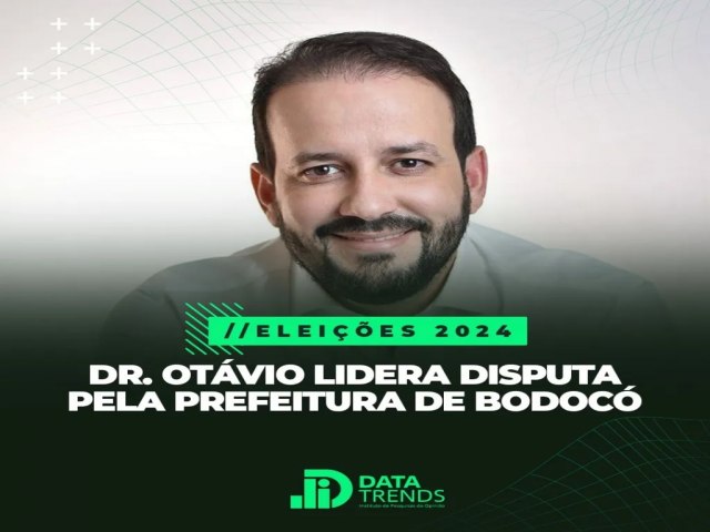 DataTrends: Dr Otvio lidera disputa pela Prefeitura de Bodoc