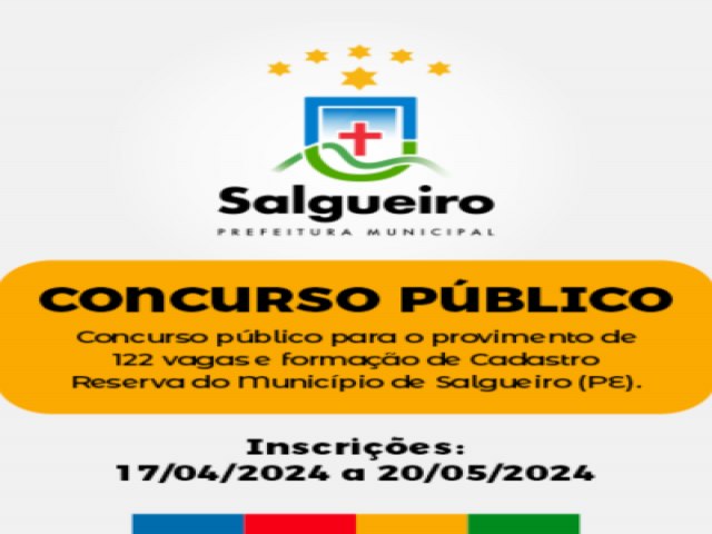 IGEDUC divulga edital do concurso pblico da Prefeitura de Salgueiro