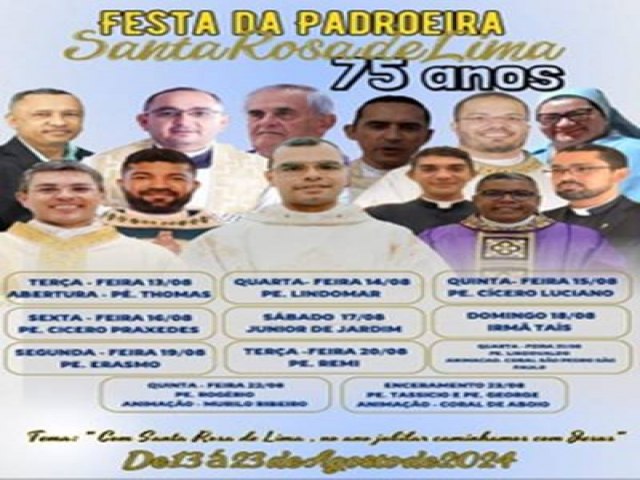 Distrito de Serrita prepara-se para festa da Padroeira Santa Rosa de Lima