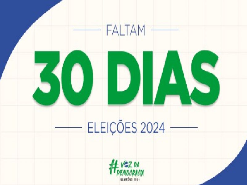 Faltam 30 dias: Justia Eleitoral realiza em 2024 a maior eleio municipal de todos os tempos