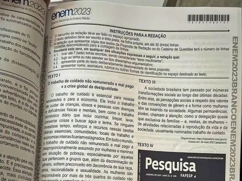 Enem: cartilha de redao  divulgada; provas esto marcadas para 3 de novembro