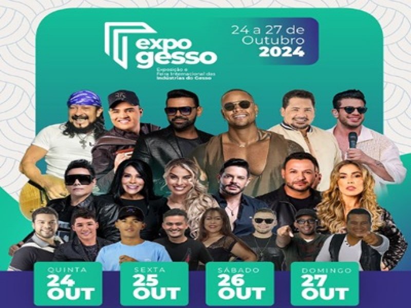 Prefeitura de Trindade-PE divulga programao musical da ExpoGesso 2024