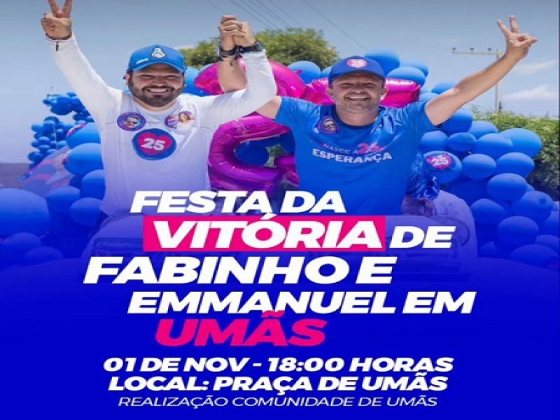 Em Salgueiro, Fabinho Comemora Vitria com Carreata no distrito de Ums