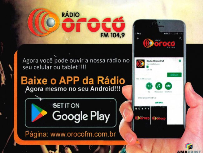 Baixe o APP da Rádio Orocó FM 104,9