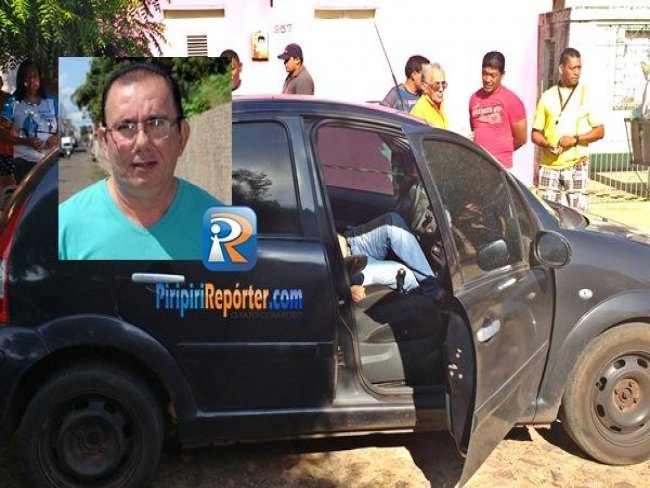 Professor é executado a tiros dentro do carro em Piripiri;polícia investiga