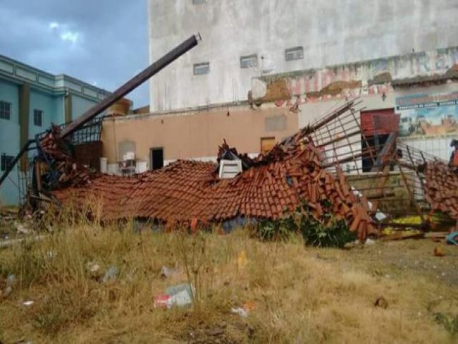 'Vendaval' em cidade do Piaui causa destruição transtornos