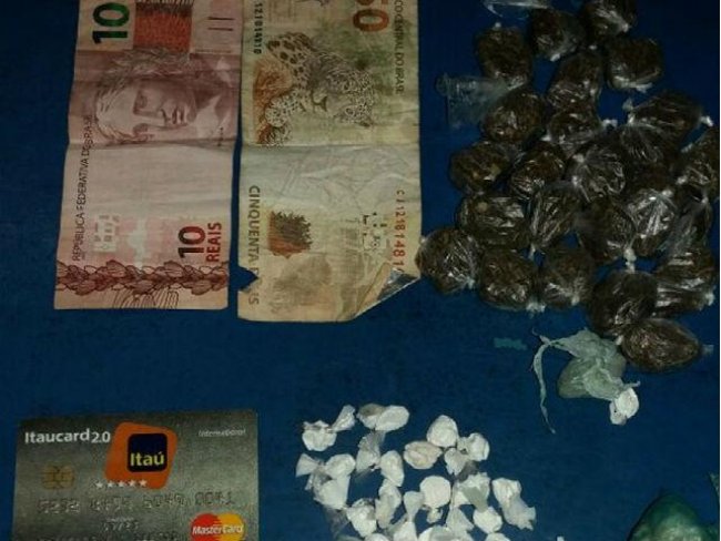 Jovem é preso com cocaína e 90 pedras de crack em Nazaré do Piauí