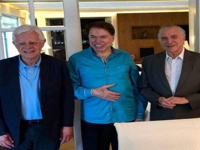 Silvio Santos convida Michel Temer para almoço em sua residência