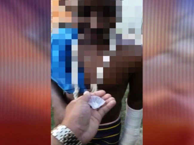 Imagens fortes mostram traficantes dando cocaína a criança em Teresina.