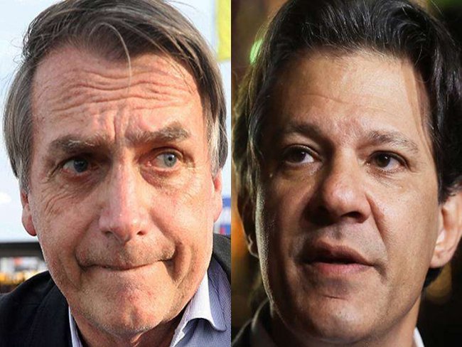 Ibope: Bolsonaro vai a 32%; Haddad avança 2 pontos e tem 23%