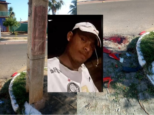 Jovem morre após colidir violentamente contra poste em avenida no Piauí