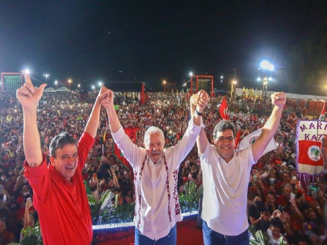 Lula, Rafael e Wellington reúnem 50 mil pessoas na Arena do Povo, em Teresina