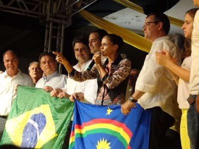 No Clube Internacional em Recife-PE: Marina critica ?mentiras? adversárias
