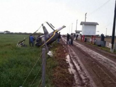 Cinco pessoas ficam feridas após queda de helicóptero no Paraná