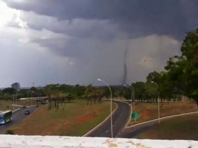Distrito Federal registra formação de tornado pela primeira vez