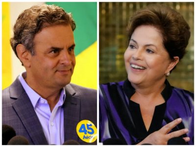 No Ibope, Dilma tem 54% dos votos válidos e Aécio, 46%; no Datafolha, a petista tem 53% e o tucano, 47%.