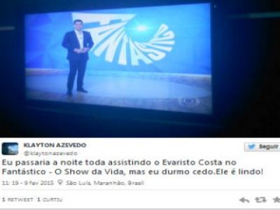 Evaristo Costa comanda o 'Fantástico' e causa furor nas redes sociais