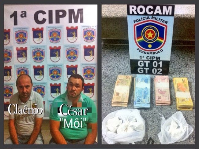 Policiais Militares do 3º Pelotão de Floresta prendem elementos com cocaína