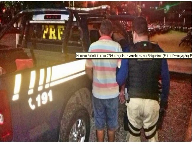 PRF fiscaliza 19 caminhões e um homem é detido com habilitação irregular e arrebites em Salgueiro, PE