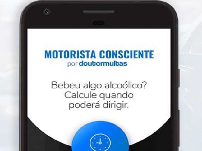 Novidade: aplicativo mostra em quanto tempo motorista que bebeu pode dirigir