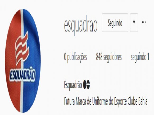 'Esquadro': nova marca de uniforme do Bahia vaza nas redes sociais